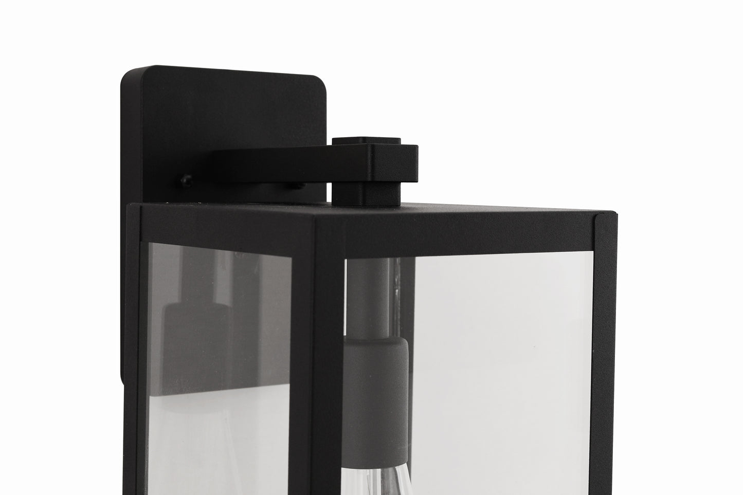 ZA7114-TB - Harris 1 Light 16" High Outdoor Wall Lantern - Textured Black
