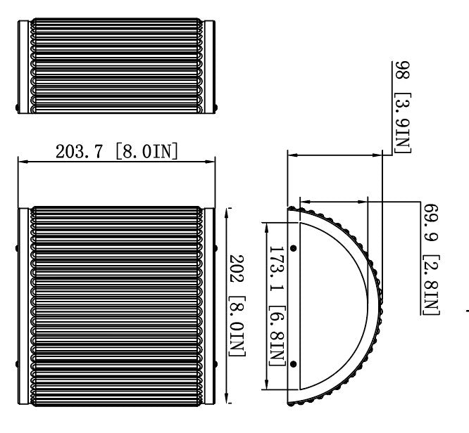 1013S-BN-LED - Stari 1 Light Wall 8" Sconce - Brushed Nickel