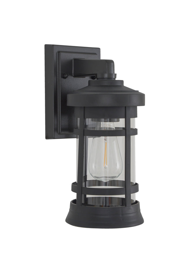 ZA2304-TB-C - Resilience Lanterns 1 Light 13" High Outdoor Wall Lantern - Textured Black