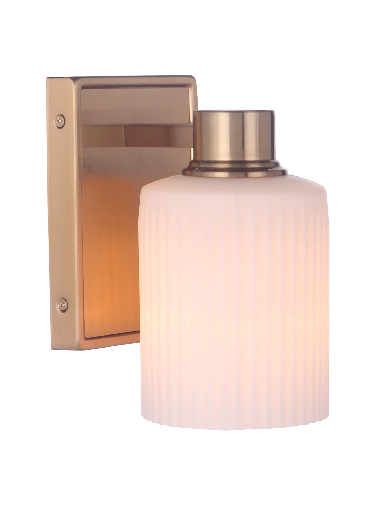 12905SB1 - Bretton 1 Light 8" High Wall Sconce - Satin Brass