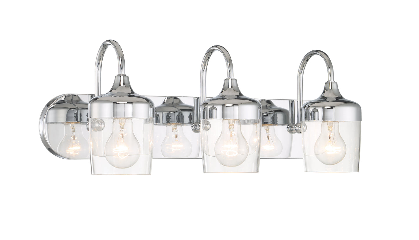 58103-CH - Wrenn 3 Light 24" Wide Vanity Light - Chrome