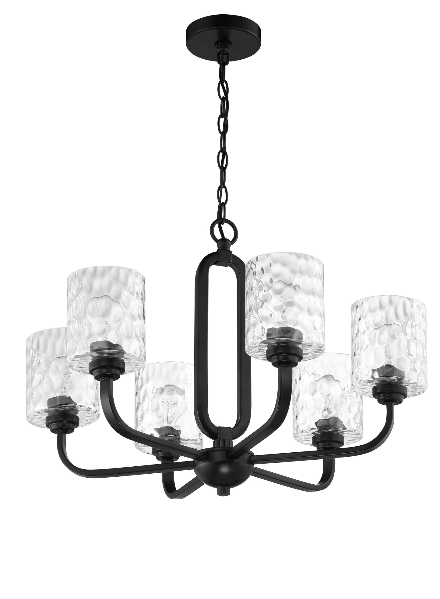 54226-FB - Collins 6 Light 26" Wide Chandelier - Flat Black
