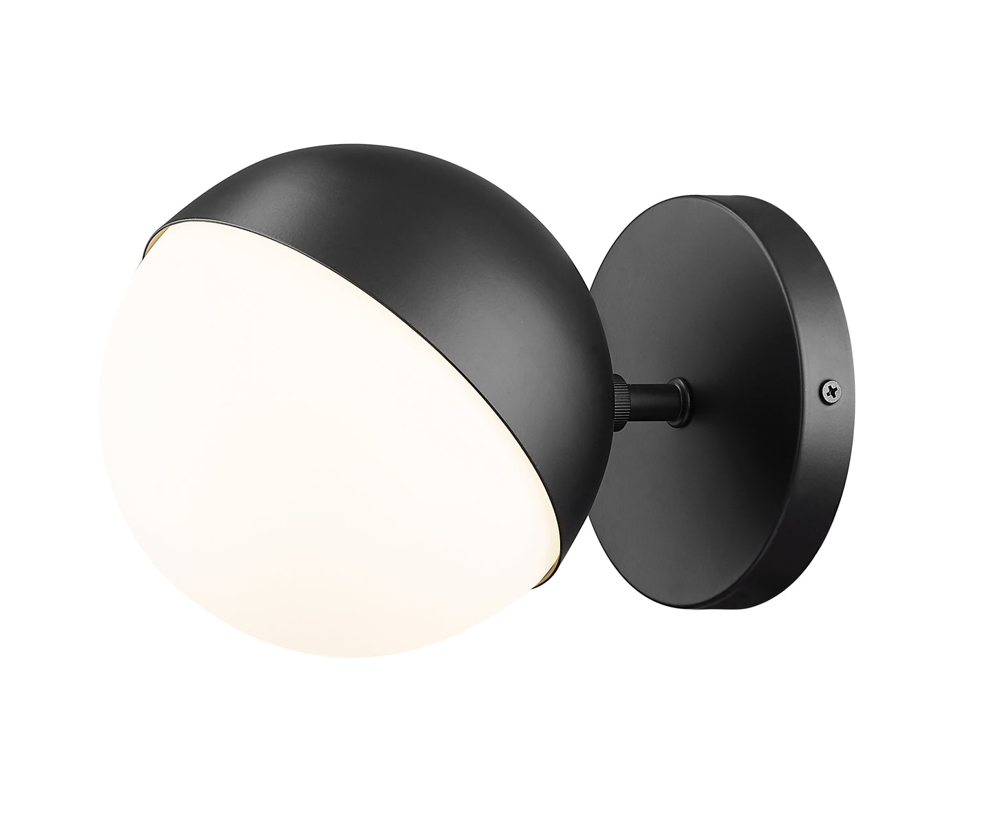 7517-1S-MB - Realm Sphere 1 Light Wall 6" Sconce - Matte Black