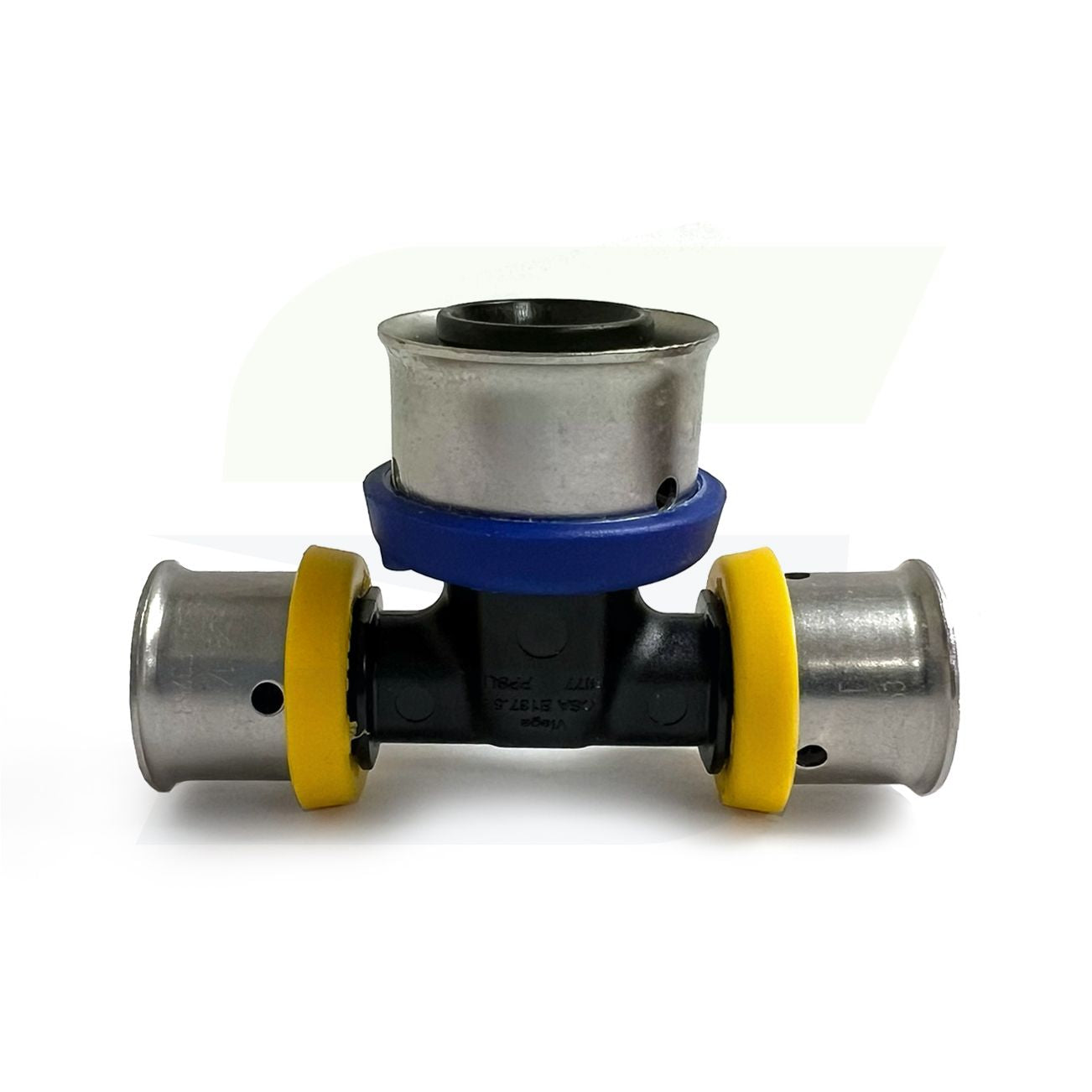 49334 - PEX Press Polymer Tee -  1/2" x 1/2" x 3/4"