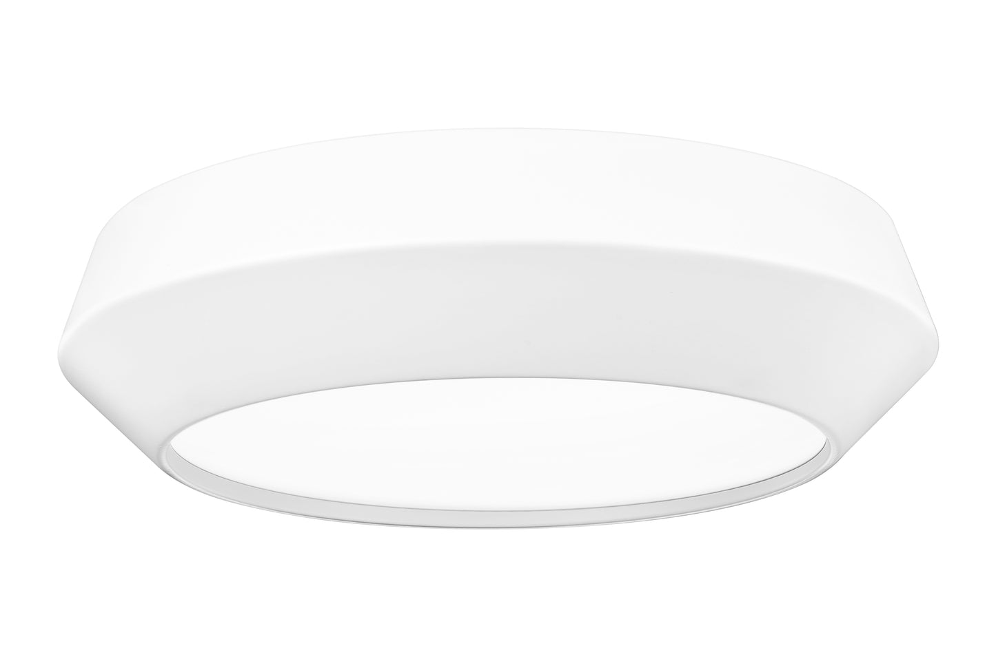 7701F12-MW-LED - Quasars 1 Light Flush 12" Mount - Matte White