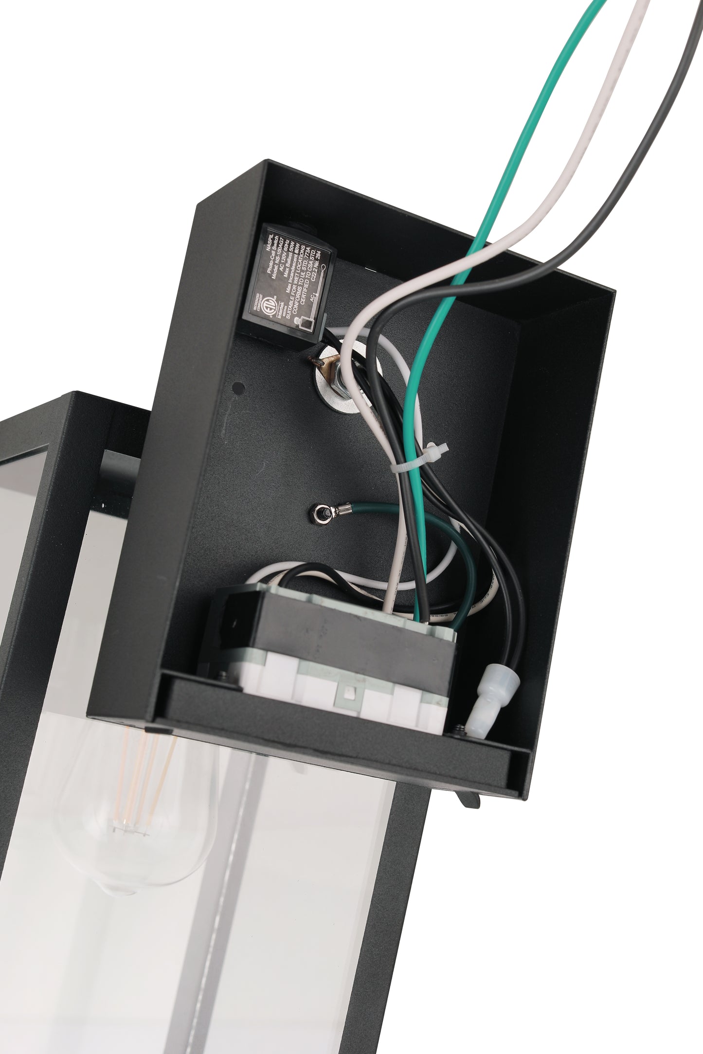 ZA7114-TB-PCO - Harris 1 Light 16" High Outdoor Wall Lantern - Textured Black