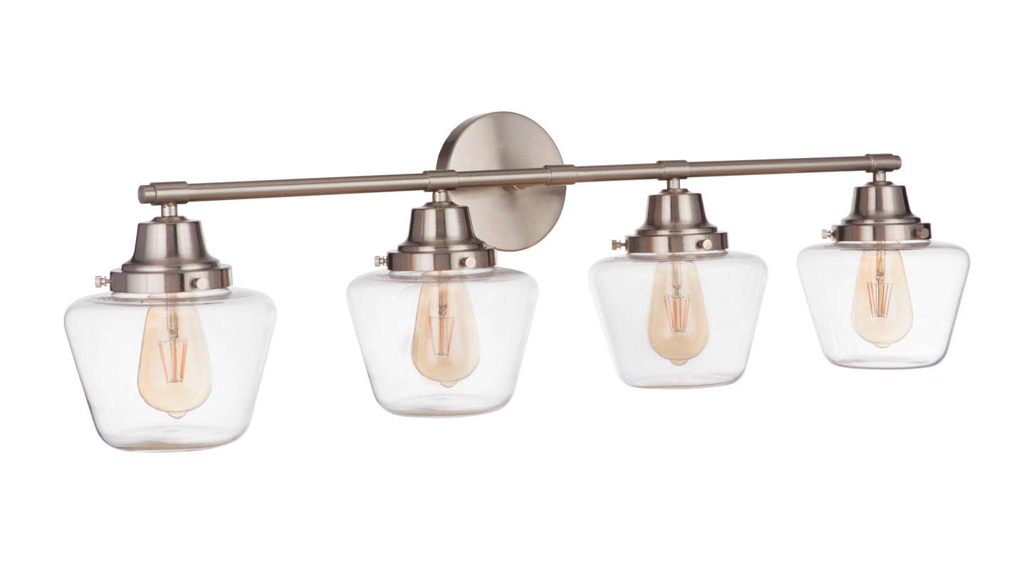 19538BNK4 - Essex 4 Light 38" Wide Vanity Light - Brushed Nickel