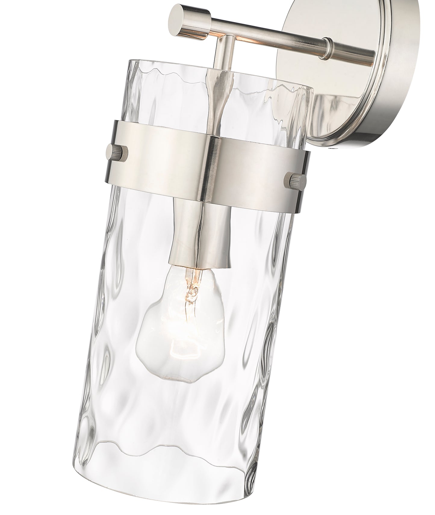 3035-1SS-PN - Fontaine 1 Light Wall 14" Sconce - Polished Nickel
