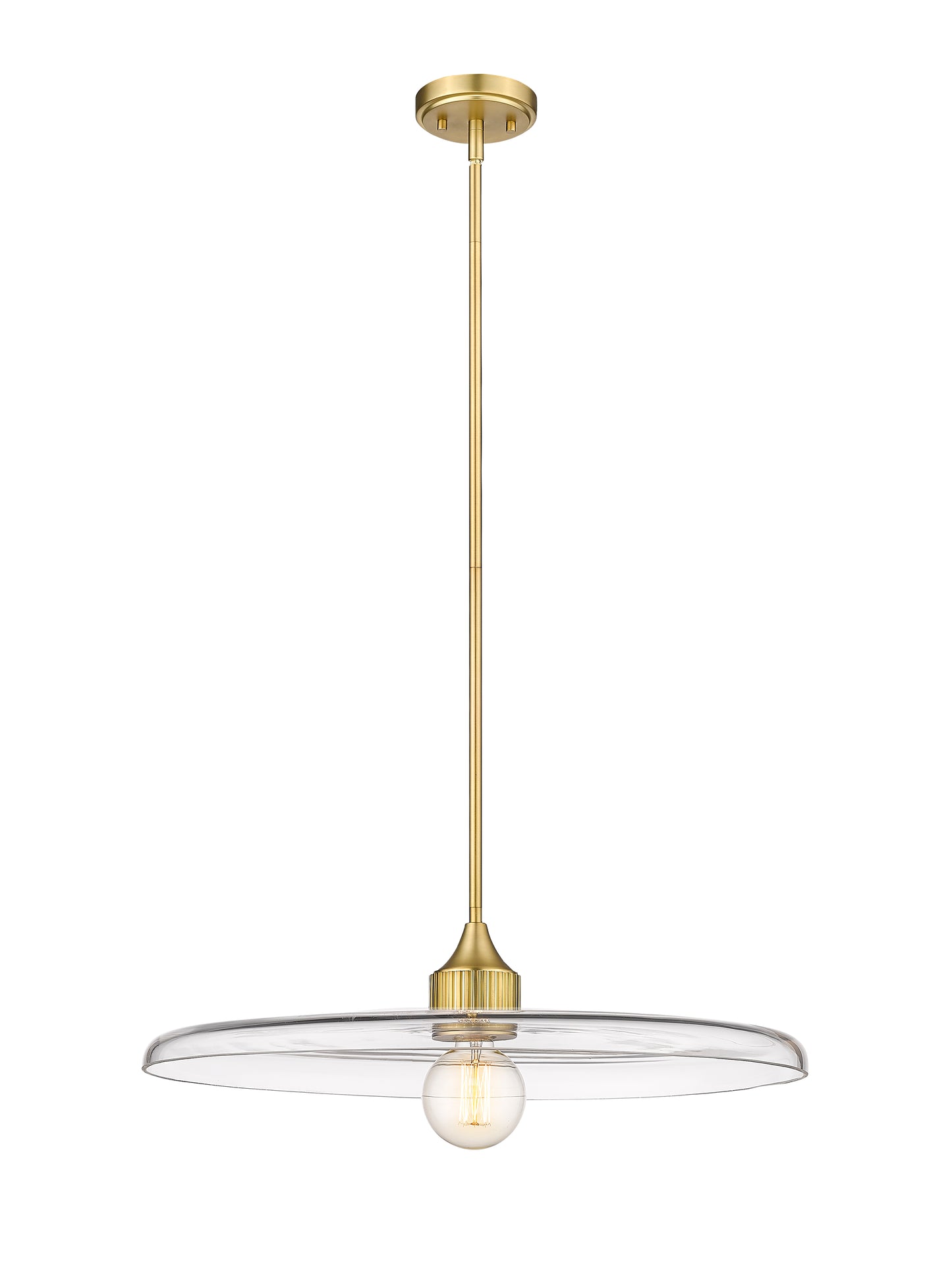 821P24-OBR - Paloma 1 Light 24" Pendant - Olde Brass