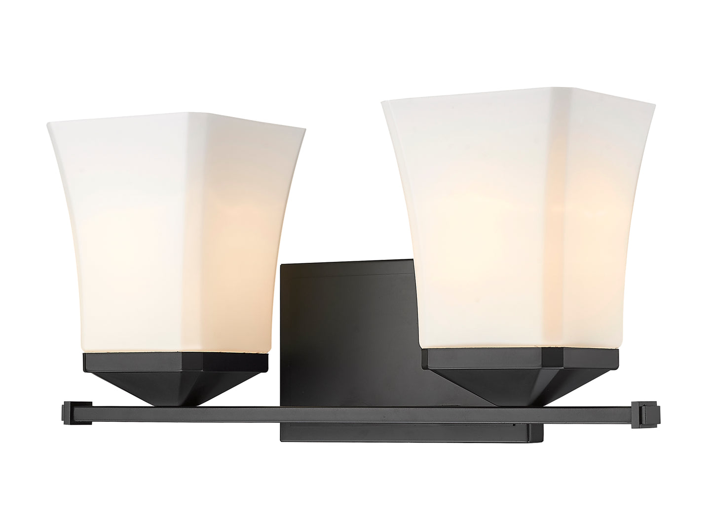1939-2V-MB - Darcy 2 Light 16" Vanity - Matte Black