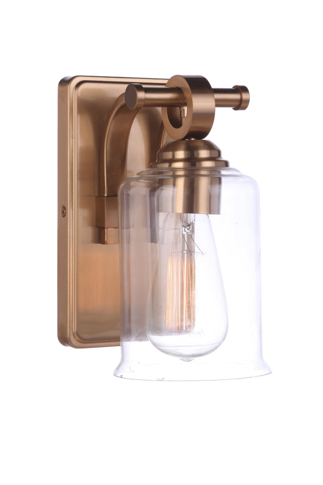 56401-SB - Romero 1 Light 8.88" High Wall Sconce - Satin Brass