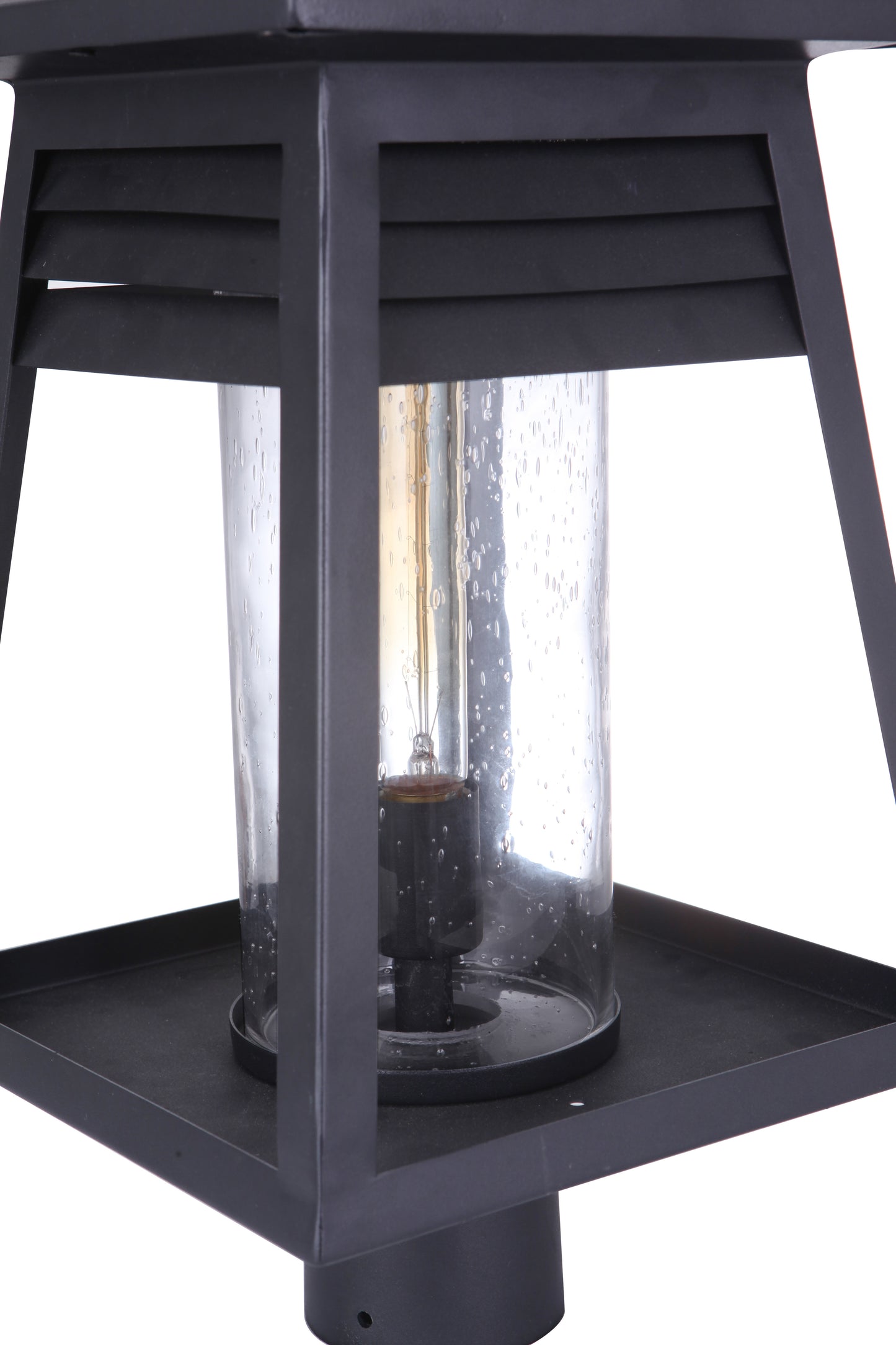 ZA2725-TB - Becca 1 Light 20" High Post Mount - Textured Black