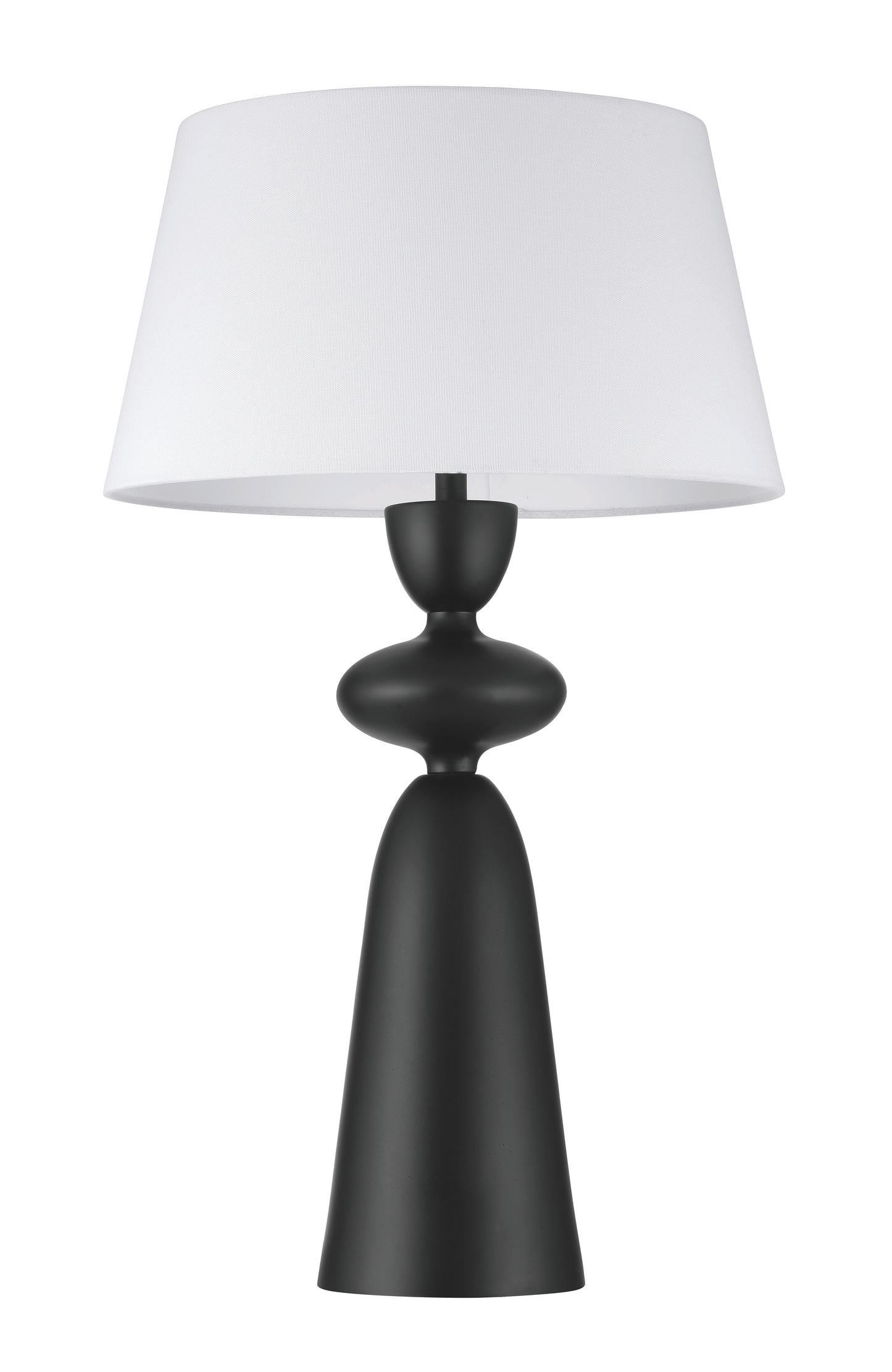 87028FB-T - Misha 1 Light 28" High Table Lamp - Flat Black