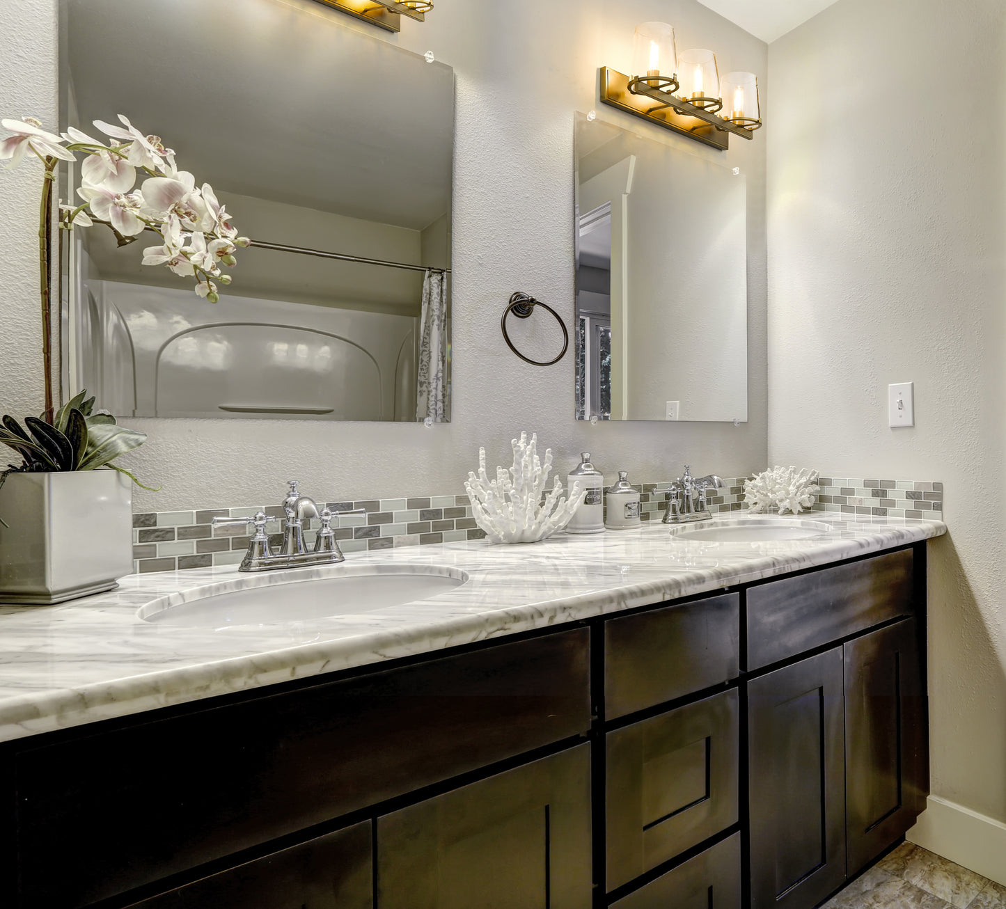 3032-3V-RB - Callista 3 Light 28" Vanity - Rubbed Brass
