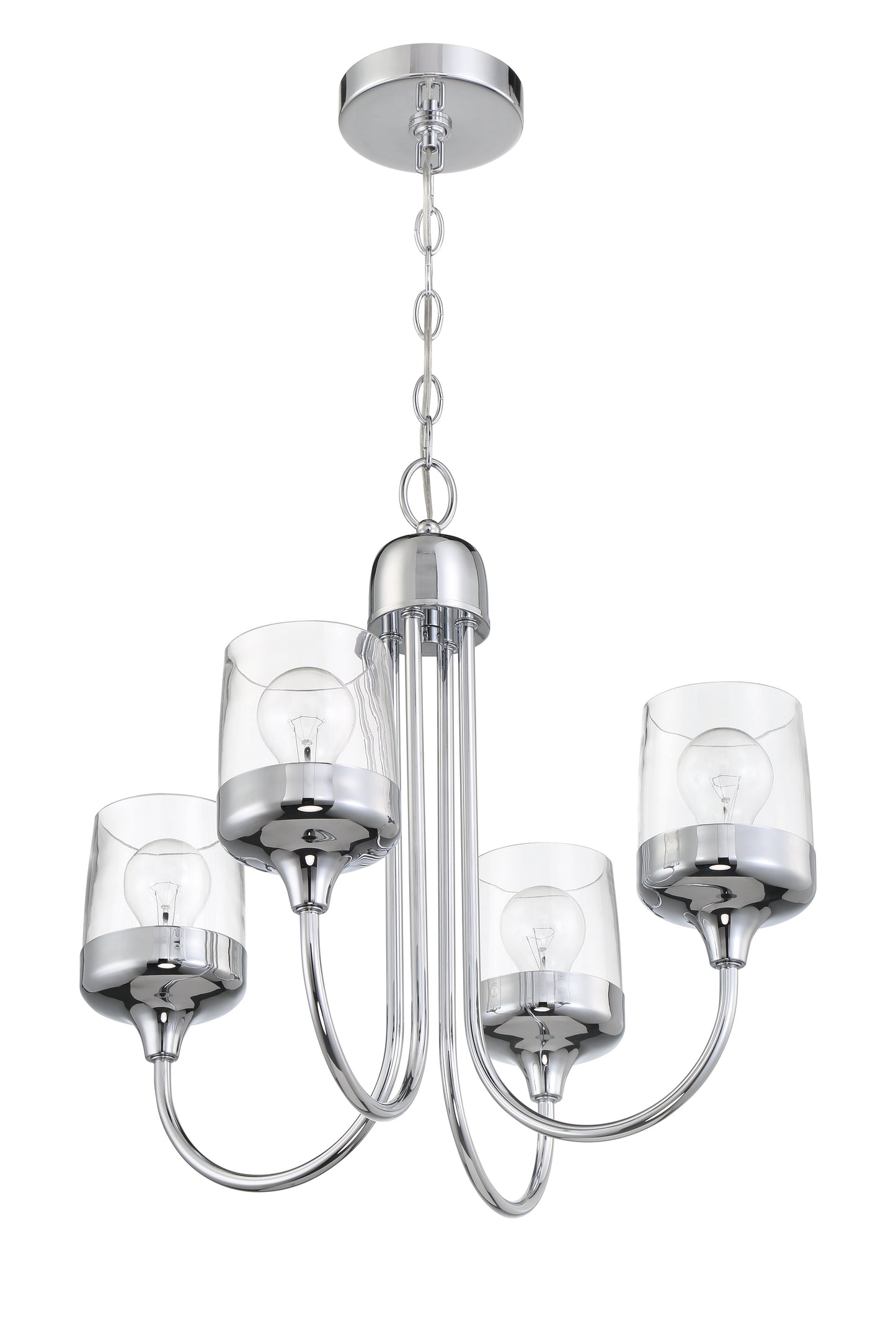 58124-CH - Wrenn 4 Light 20" Wide Chandelier - Chrome