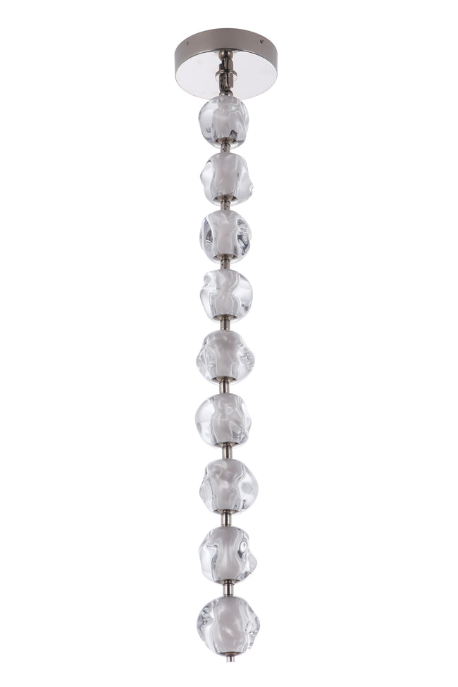 59492-PLN-LED - Jackie 8.3" Wide Pendant - Polished Nickel