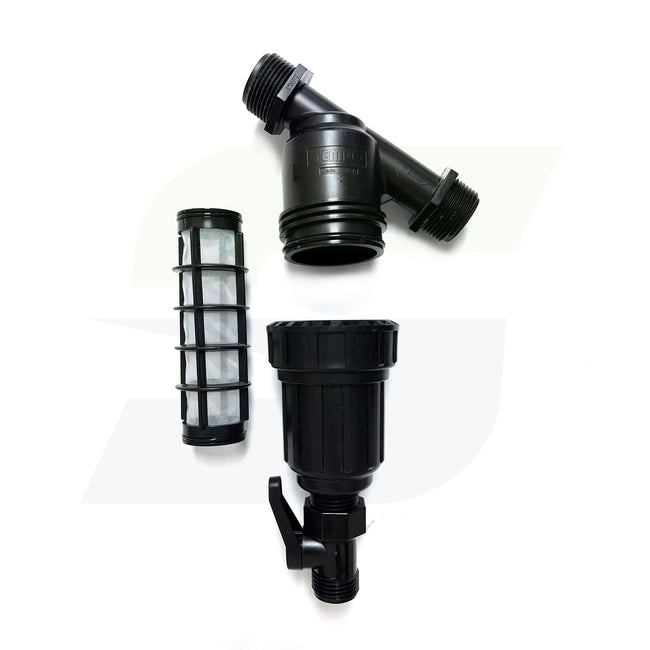 FYF100V - 1" MPT Drip Irrigation Y-Filter with Ball Valve
