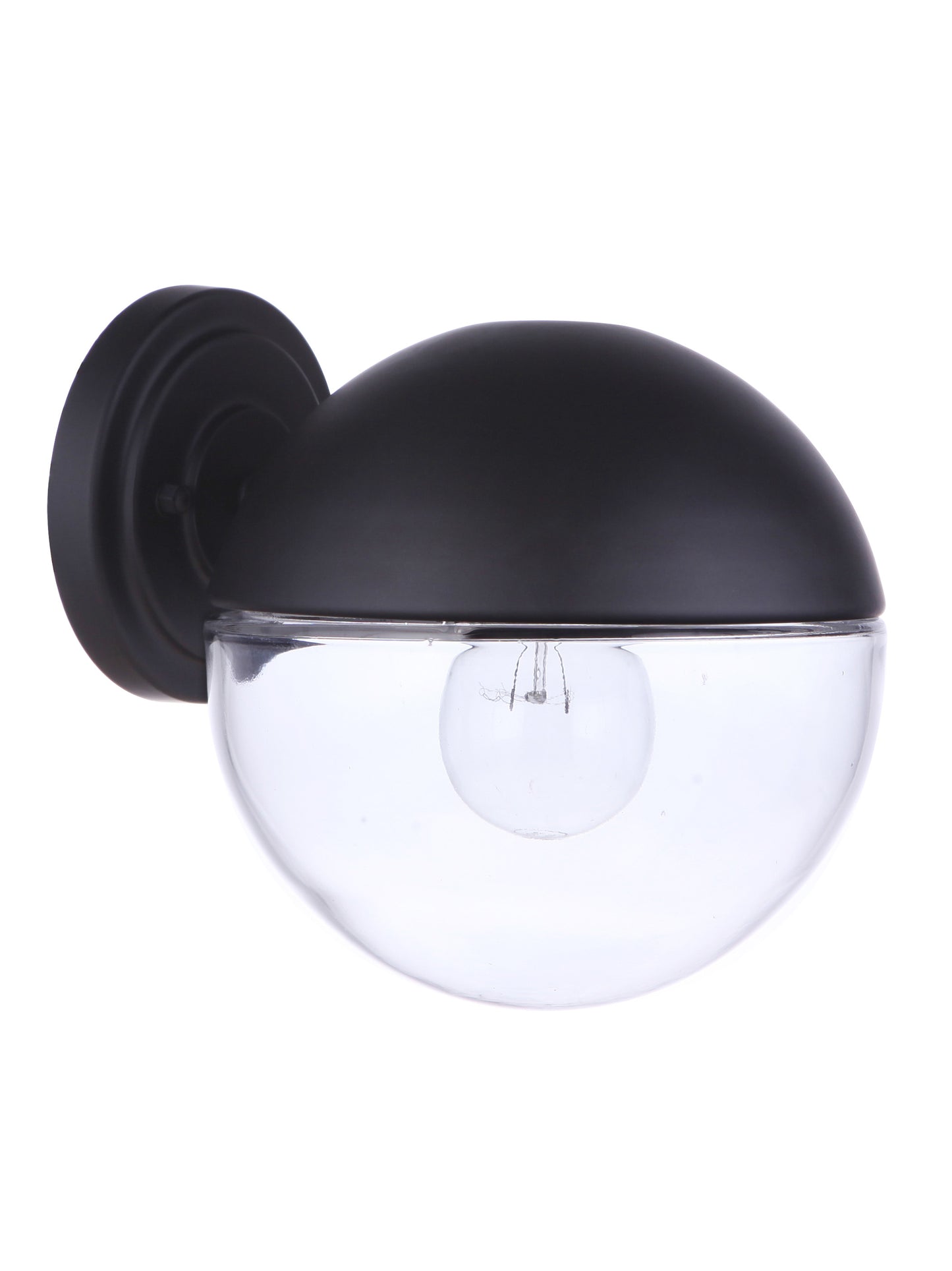 ZA3414-MN - Evie 1 Light 7.88" High Outdoor Wall Lantern - Midnight