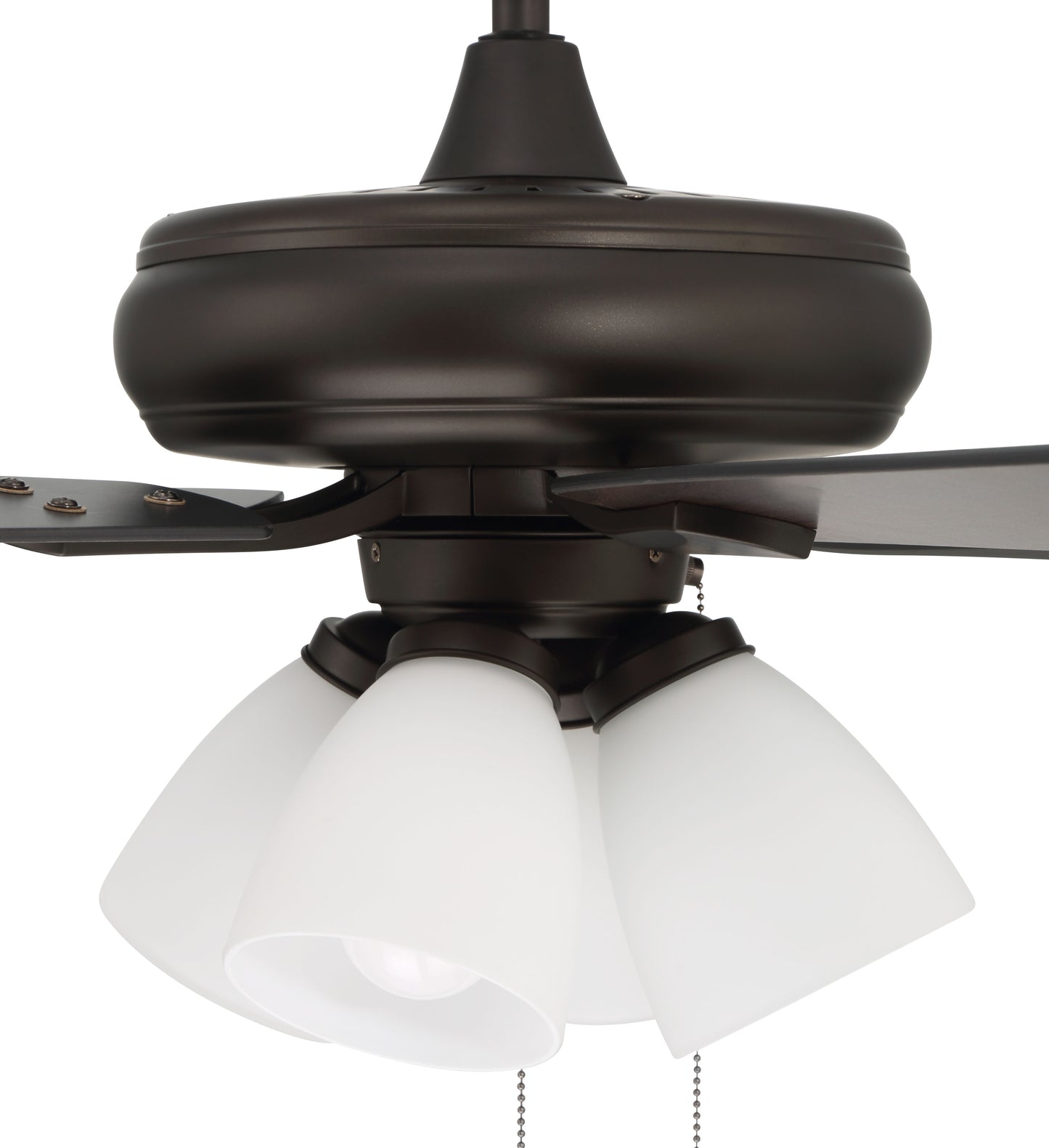 ECF114ESP5-ESPWLN - Eos Frost 4 Light 52" 5 Blade Ceiling Fan with Light Kit - Espresso