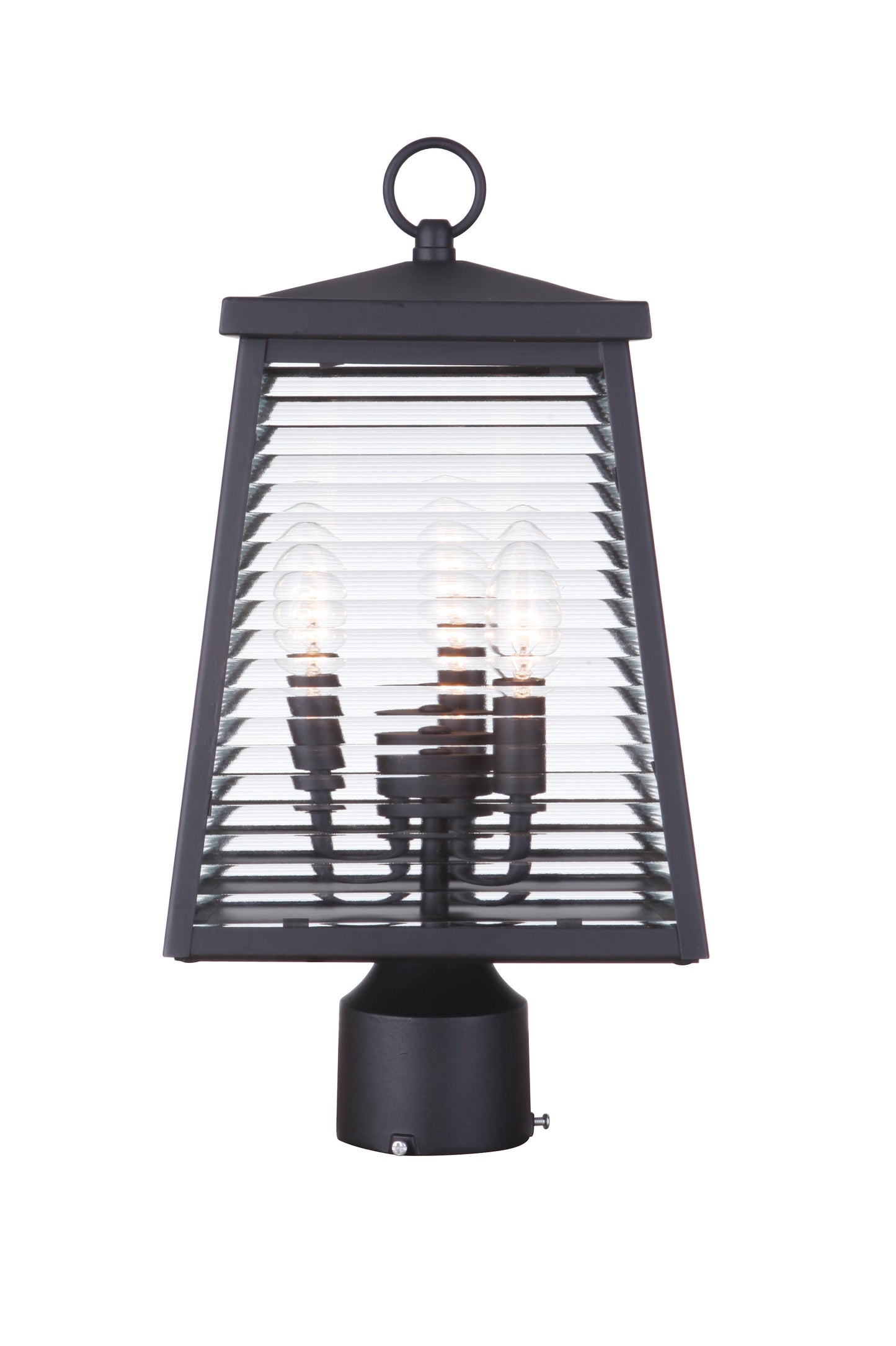 ZA4115-MN - Armstrong 3 Light 16" High Post Mount - Midnight