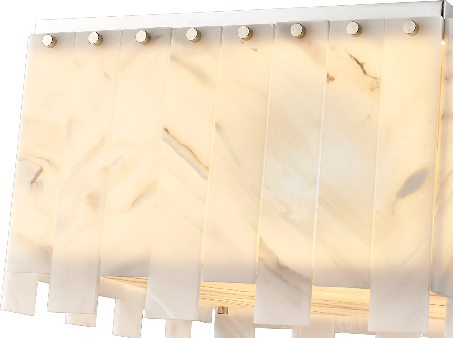 345F17-PN - Viviana 6 Light Flush 18" Mount - Polished Nickel