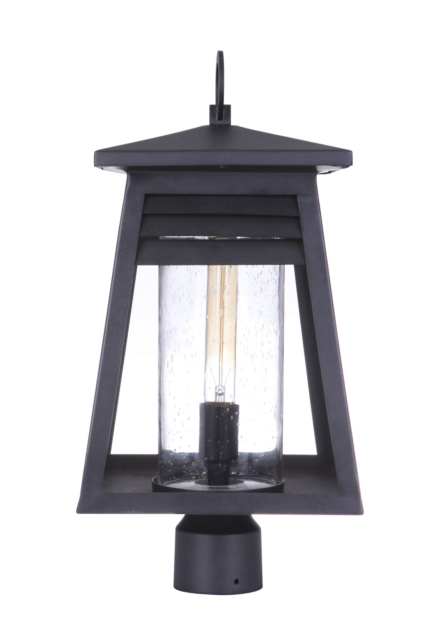 ZA2725-TB - Becca 1 Light 20" High Post Mount - Textured Black