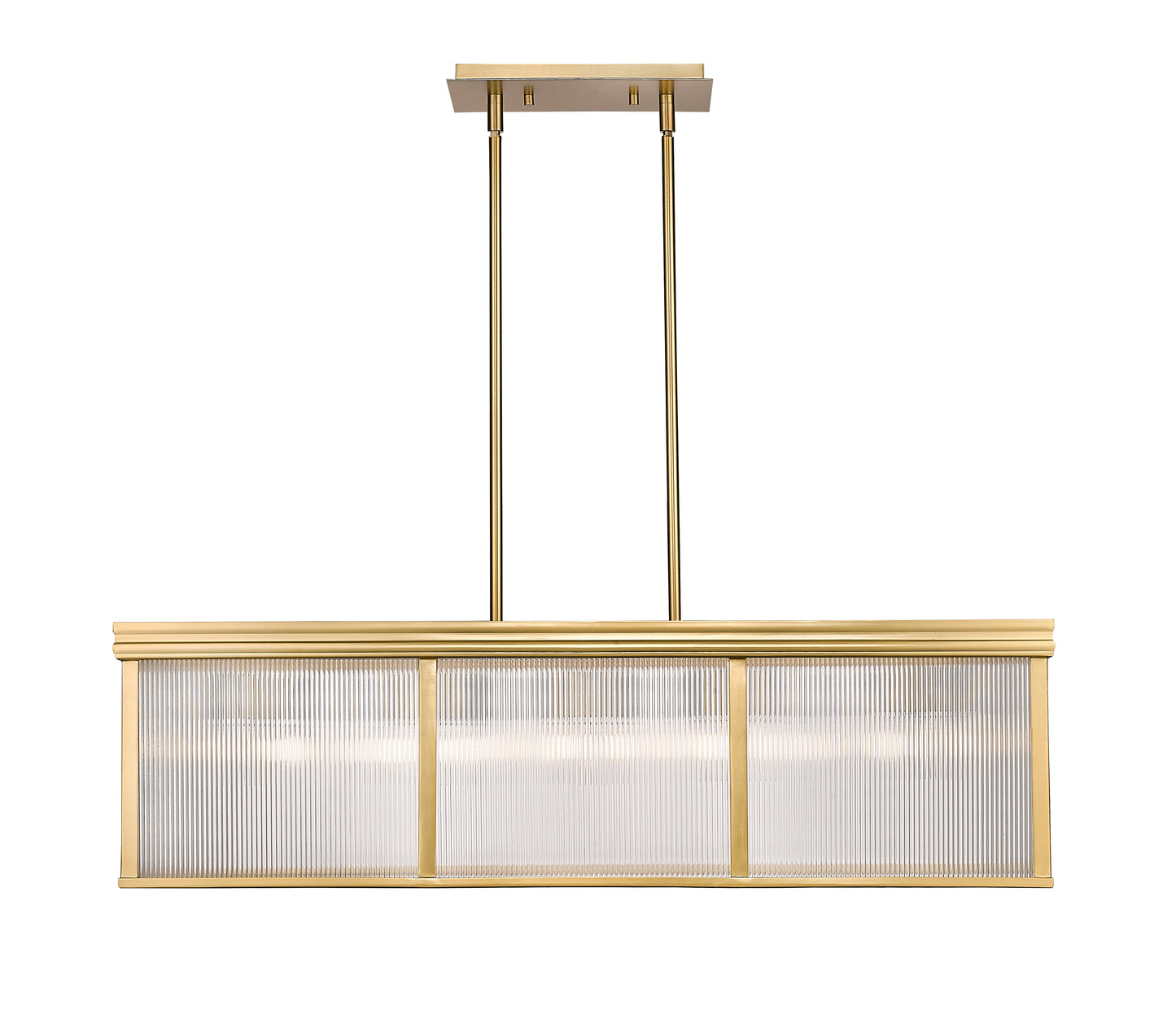 7504-42L-MGLD - Carnaby 10 Light 12" Pendant - Modern Gold