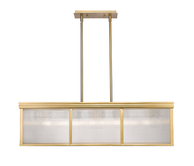7504-42L-MGLD - Carnaby 10 Light 12" Pendant - Modern Gold