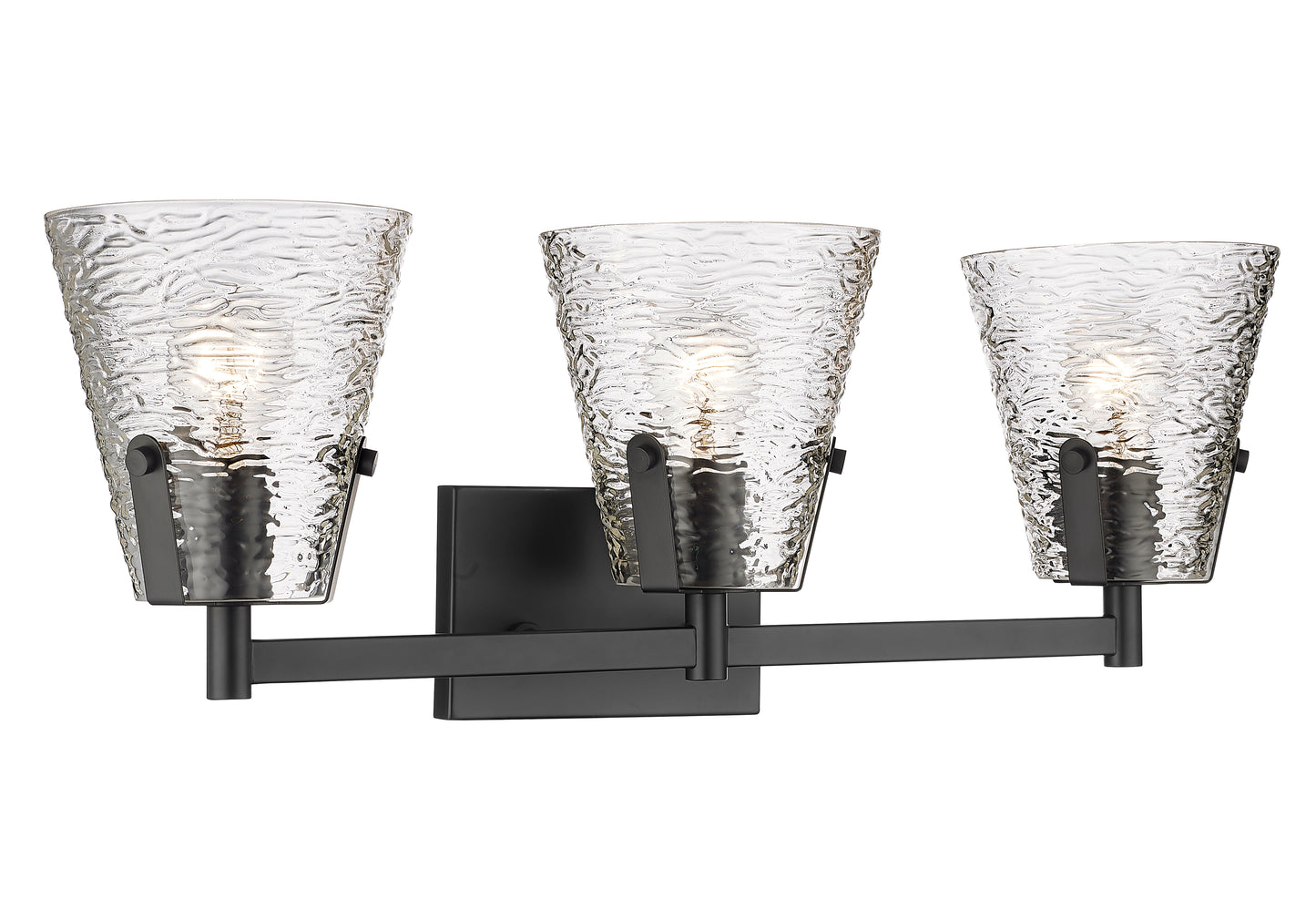 1101-3V-MB - Analia 3 Light 26" Vanity - Matte Black