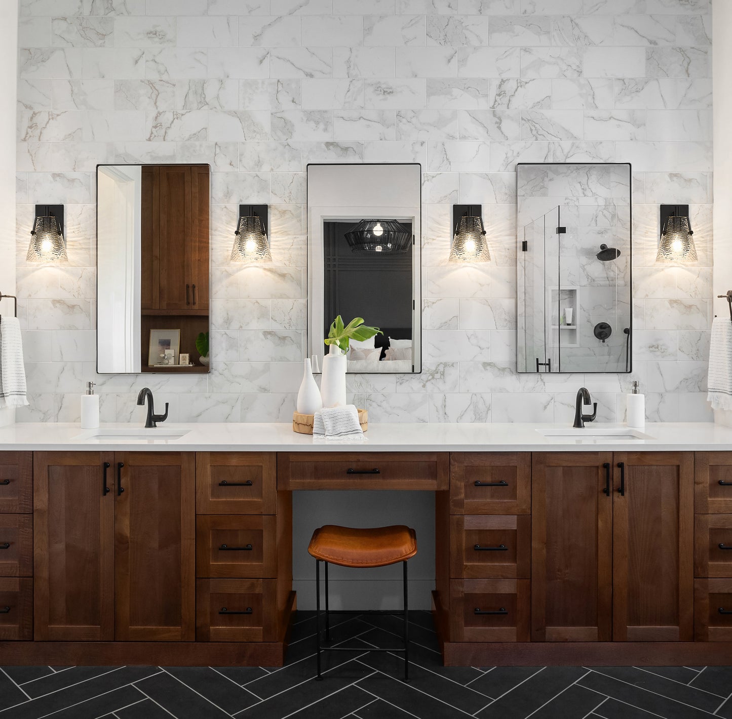 1101-1S-MB - Analia 1 Light Wall 9" Sconce - Matte Black