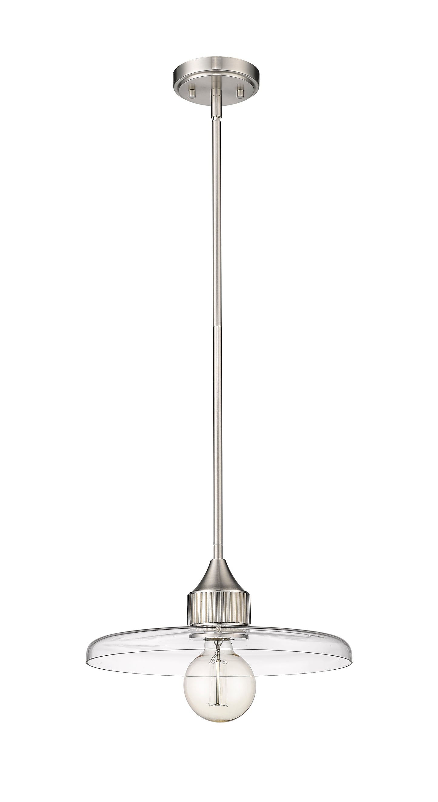 821P14-BN - Paloma 1 Light 14" Pendant - Brushed Nickel