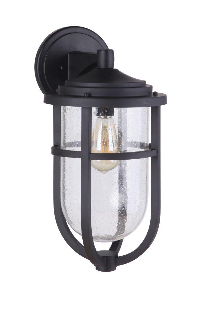 ZA4724-MN - Voyage 1 Light 19" High Outdoor Wall Lantern - Midnight