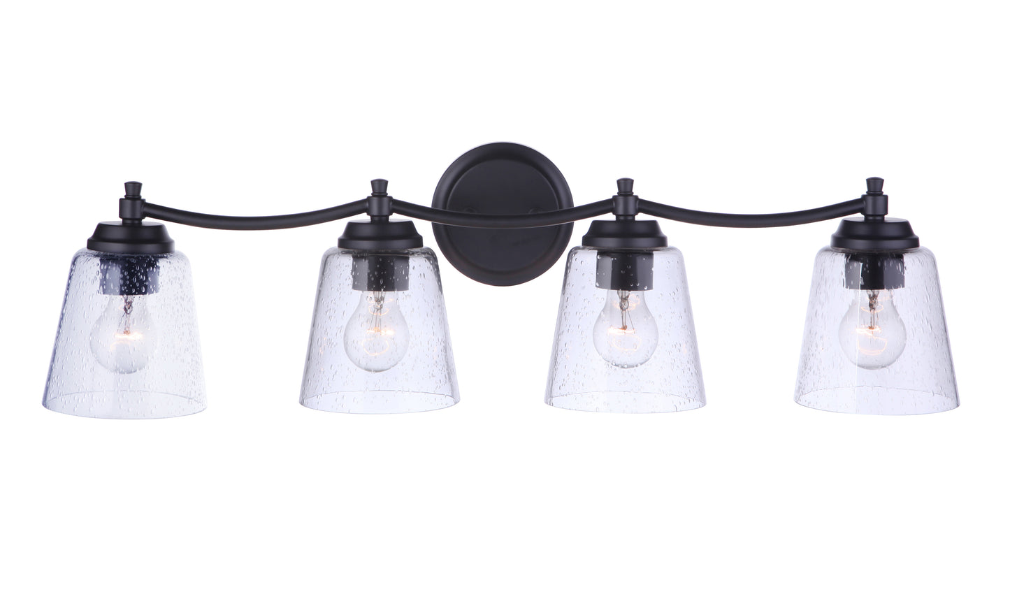 50204-FB - Tyler 4 Light 31" Wide Vanity Light - Flat Black