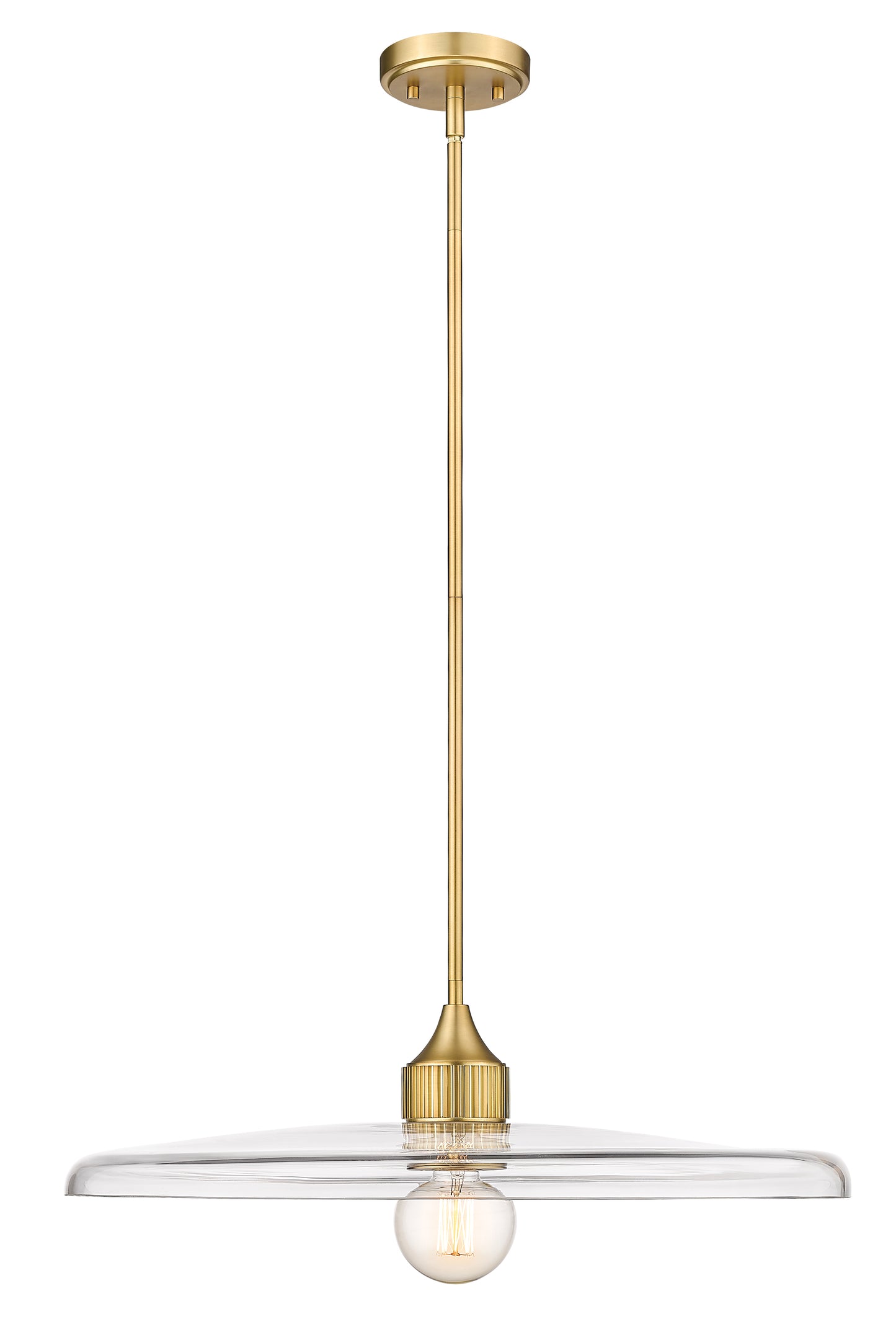 821P24-OBR - Paloma 1 Light 24" Pendant - Olde Brass