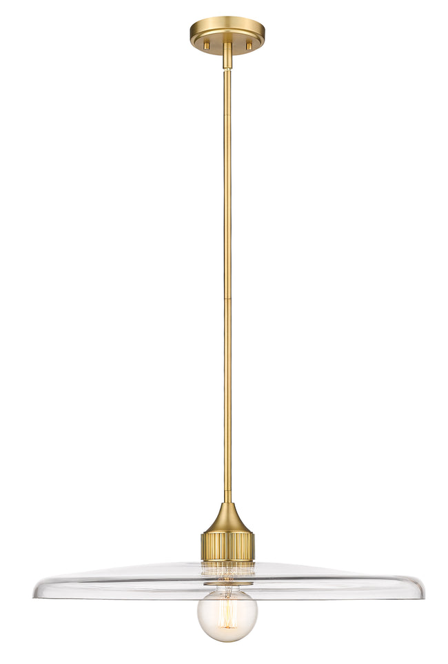 821P24-OBR - Paloma 1 Light 24" Pendant - Olde Brass