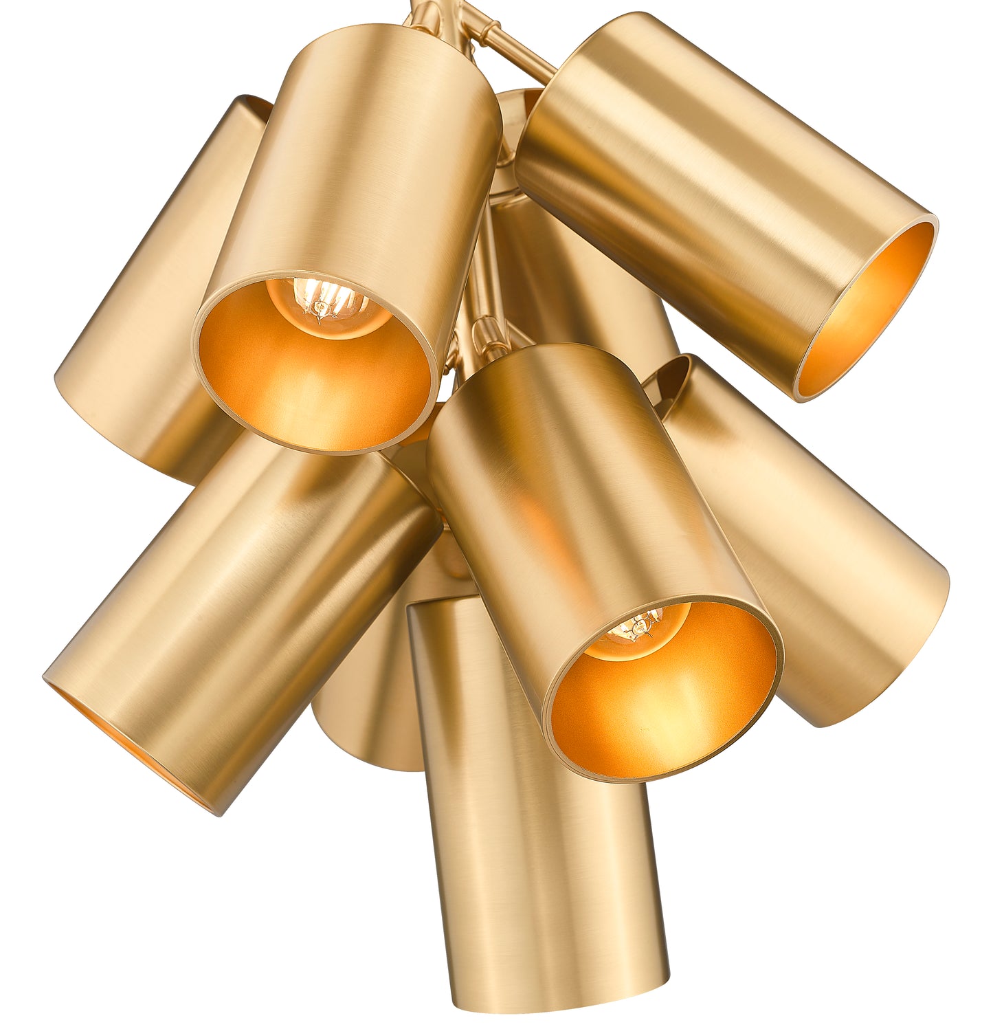 7520-9MGLD - Lumina 9 Light 17" Chandelier - Modern Gold