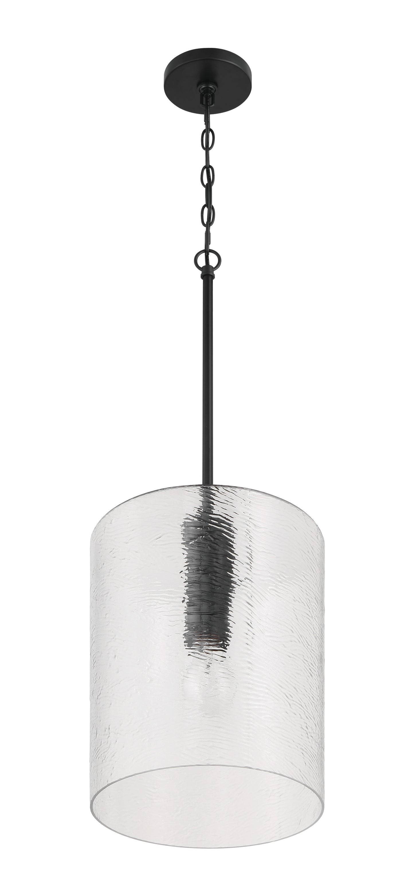 60292-FB - Lyndsey 1 Light 10" Wide Pendant - Flat Black