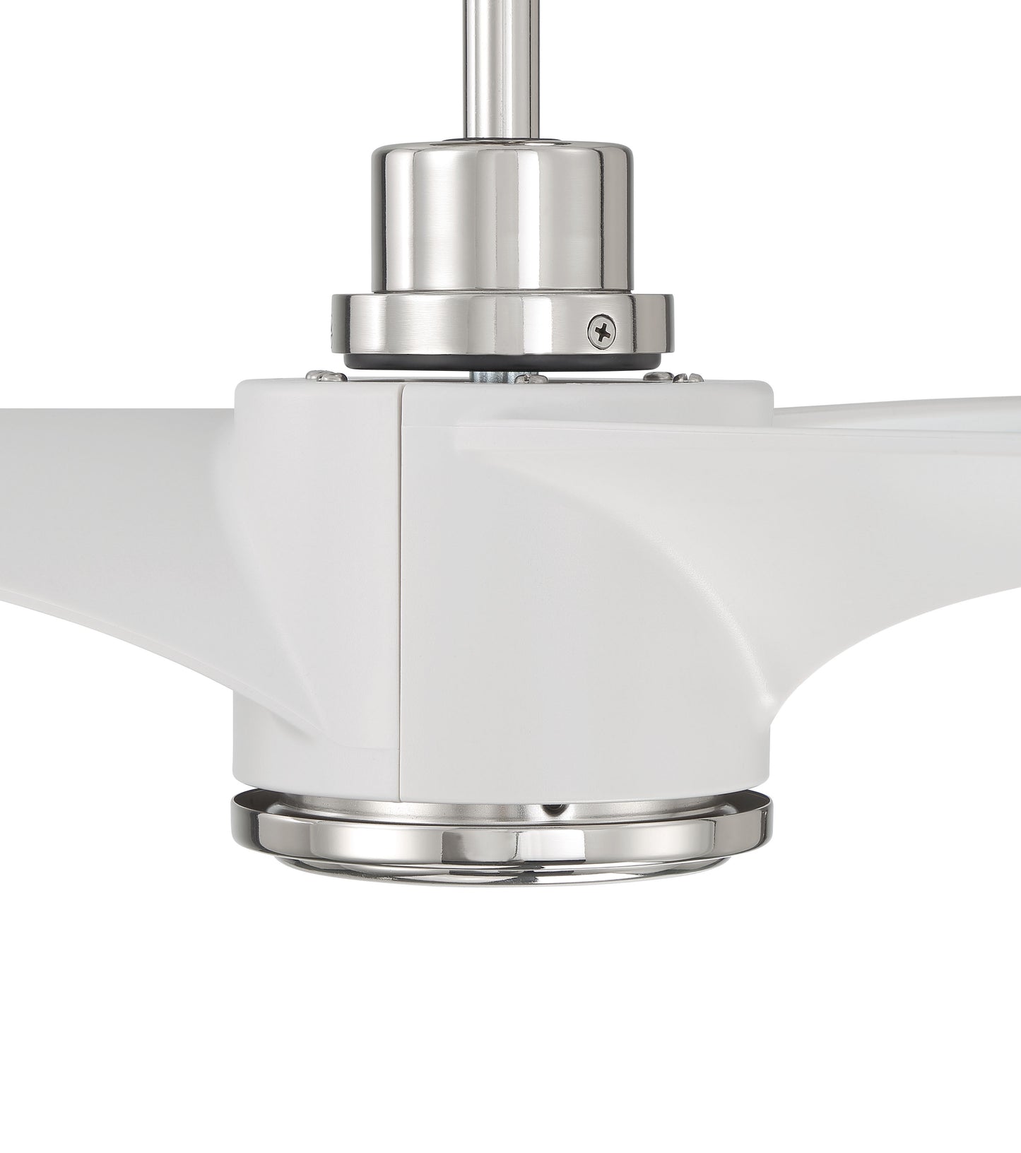 PHB60WPLN3-NWF - Phoebe 60" Indoor Ceiling Fan without Wifi 60" 3 Blade Ceiling Fan with Light Kit - White / Polished Nickel