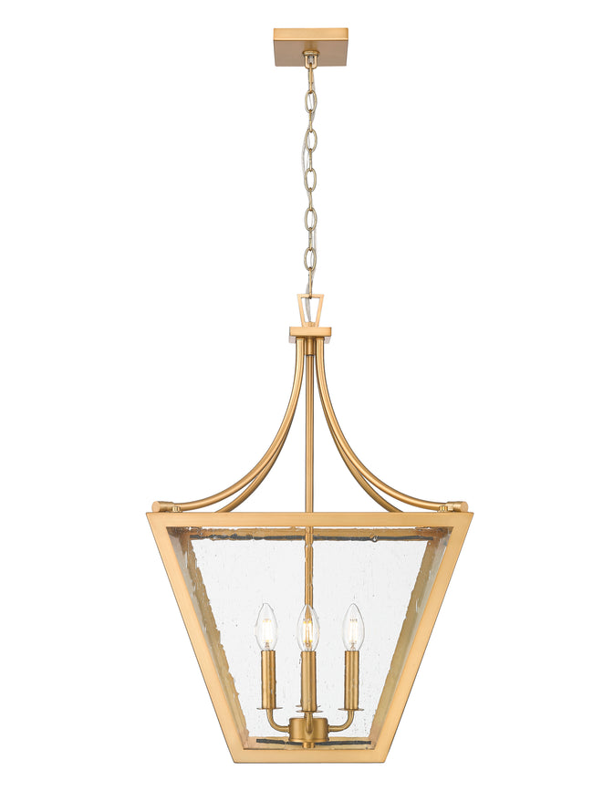 1961-4C-RB - Montalcino 4 Light 18" Chandelier - Rubbed Brass