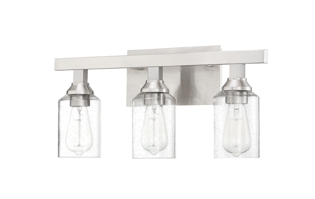 53103-BNK - Chicago 3 Light 22" Wide Vanity Light - Brushed Nickel