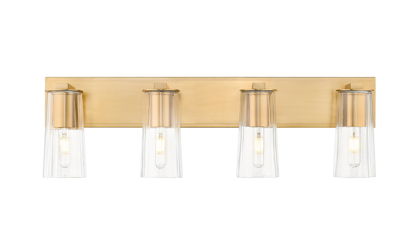 826-4V-MGLD - Titus 4 Light 32" Vanity - Modern Gold