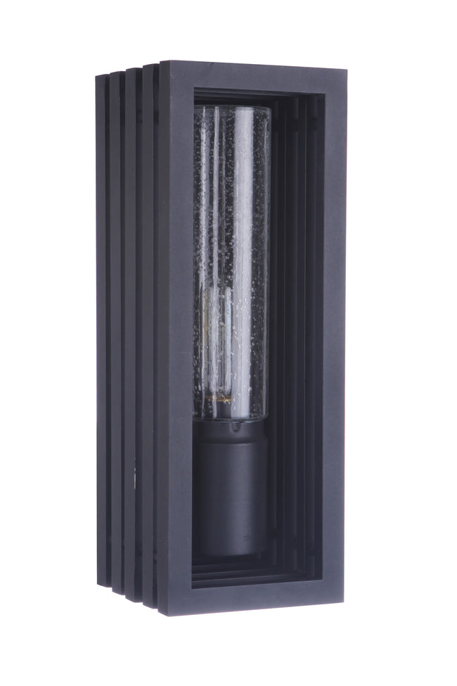 ZA2810-TB - Carmel 1 Light 16" High Outdoor Wall Lantern - Textured Black
