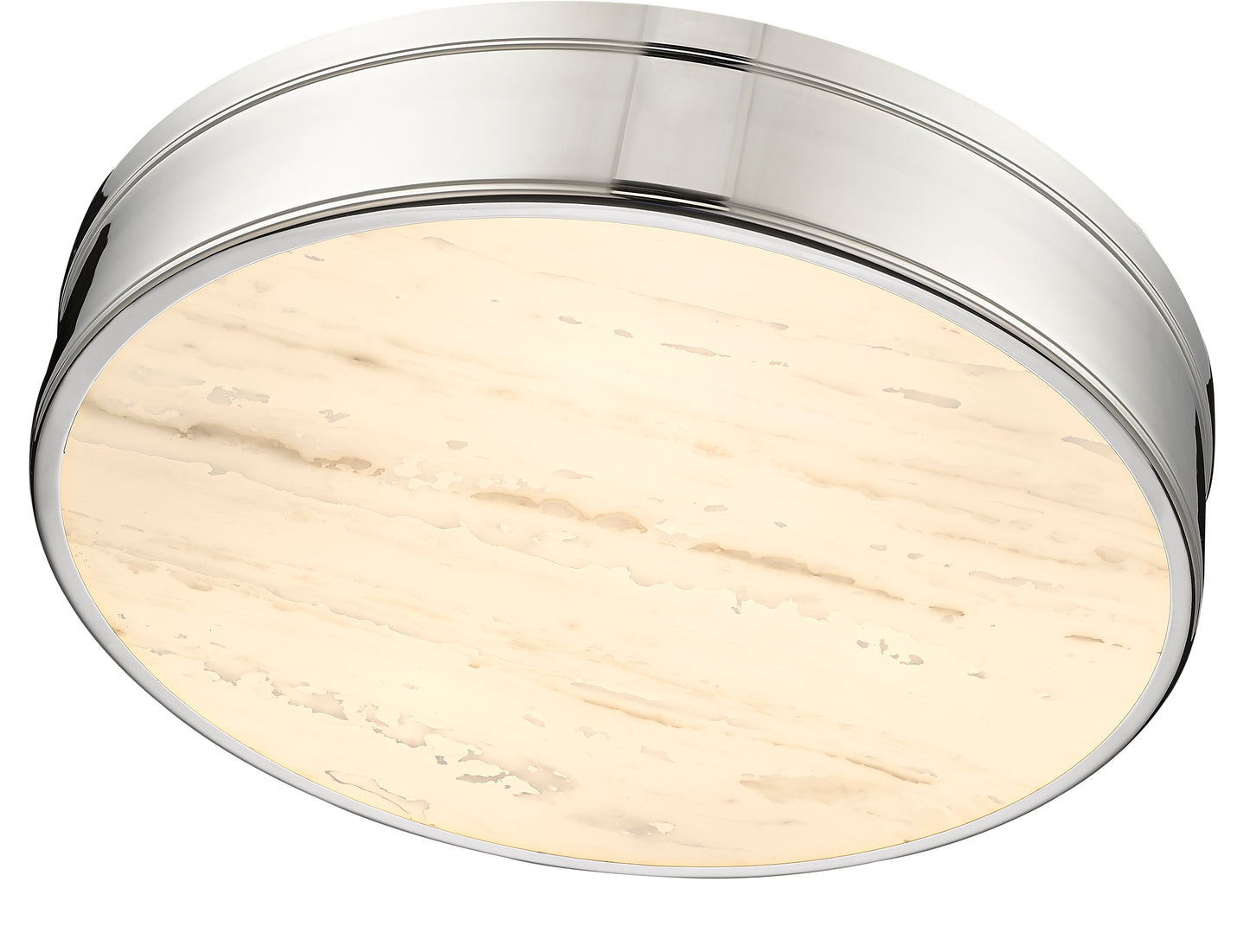 1944F22-PN-LED - Anders 3 Light Flush 22" Mount - Polished Nickel