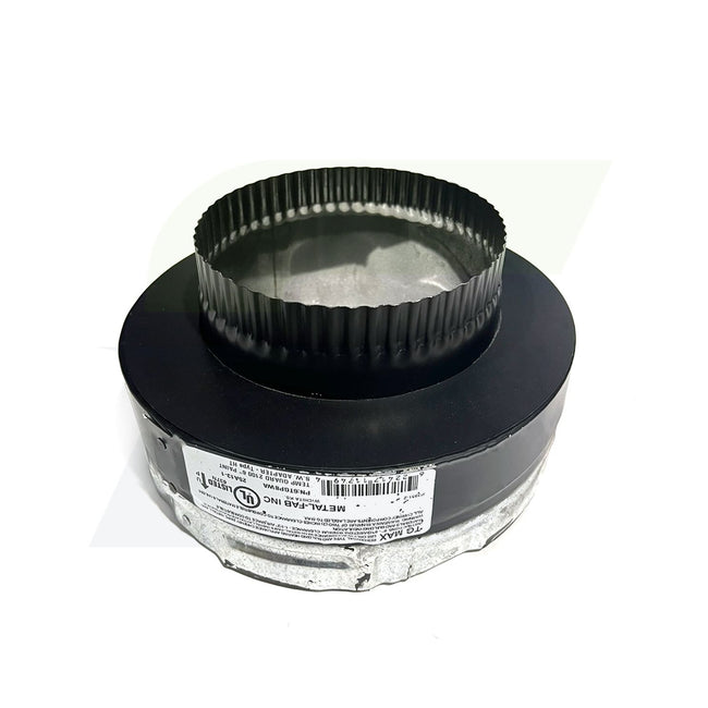 6TGPSWA - 6" Temp Guard 2100 Degree Painted Single Wall Adapter