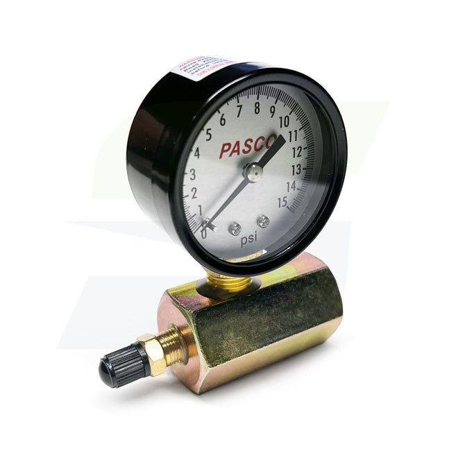 1726-10G - 2" Dial Air Test Gauge Assembly - 0 to 15 PSI - 3/4" FPT