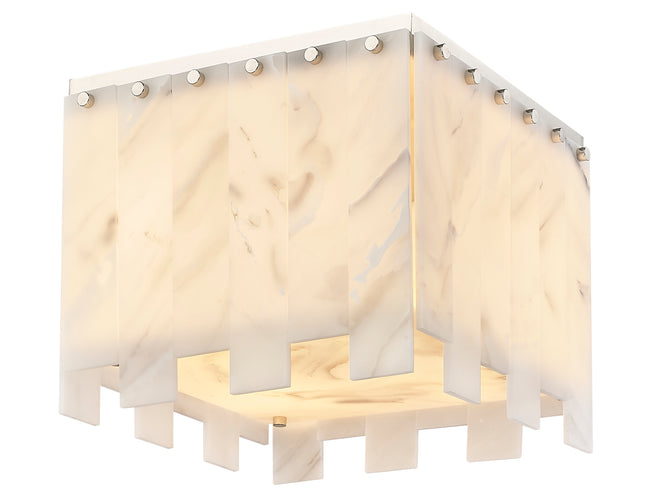 345F13-PN - Viviana 4 Light Flush 13" Mount - Polished Nickel