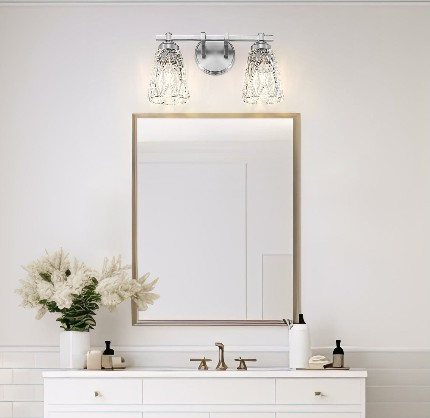 1960-2V-BN - Andree 2 Light 16" Vanity - Brushed Nickel