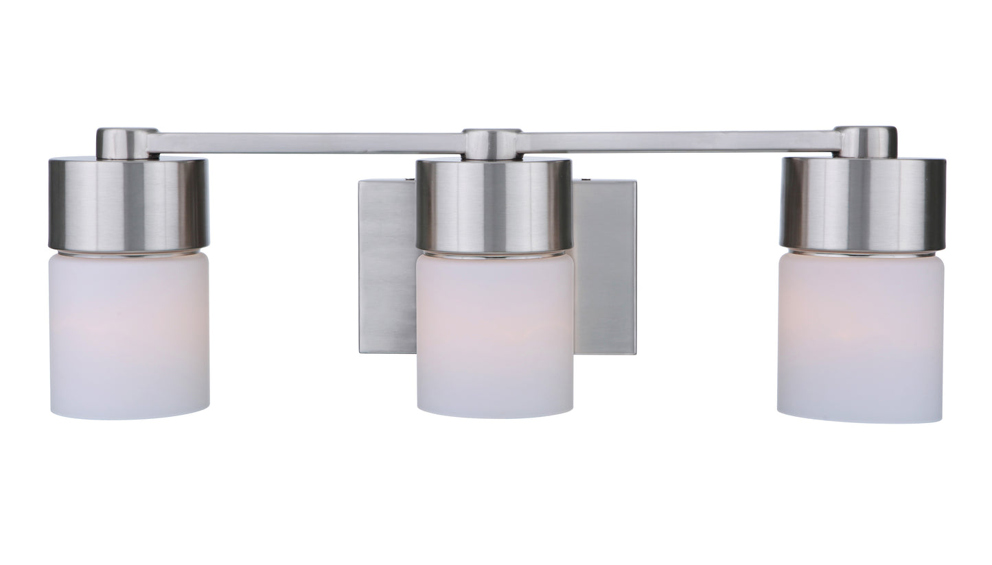 12322BNK3 - District 3 Light 22" Wide Vanity Light - Brushed Nickel