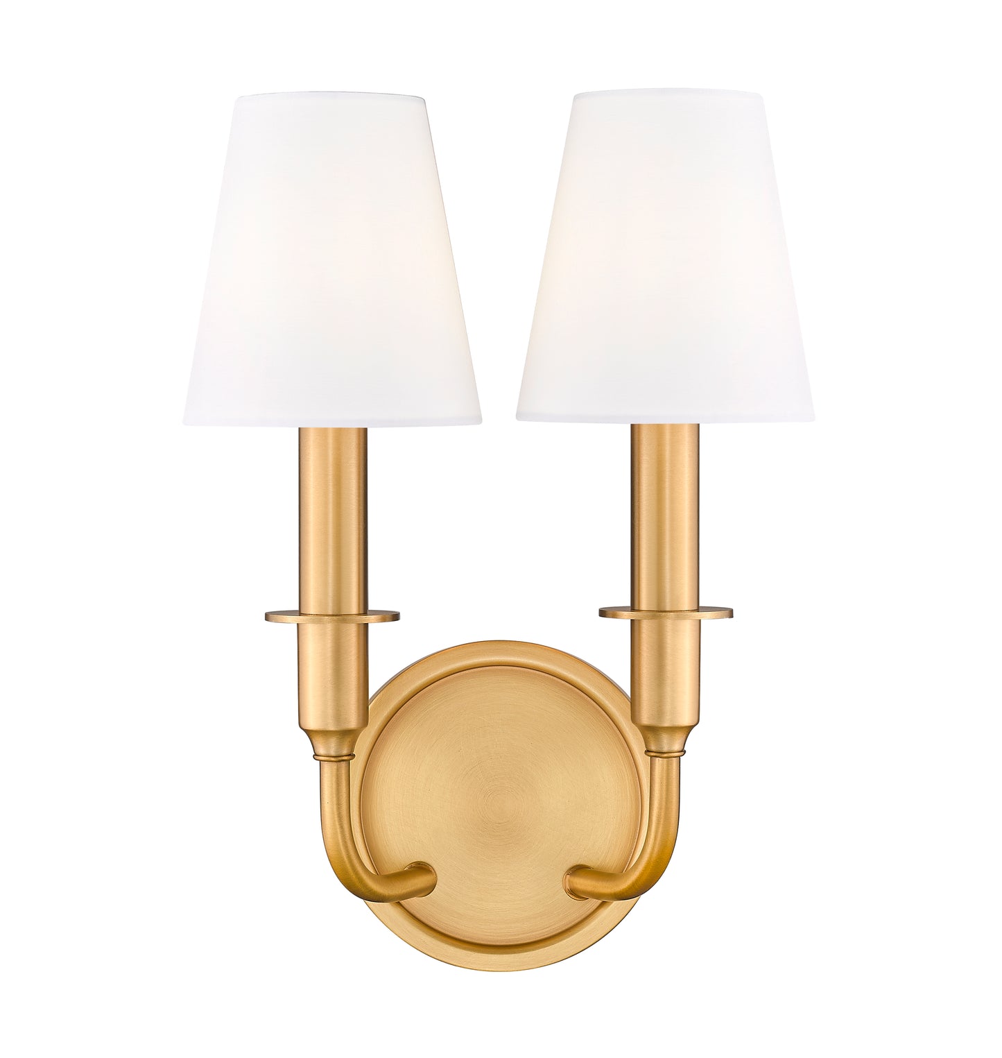 3049-2S-RB - Tova 2 Light Wall 13" Sconce - Rubbed Brass