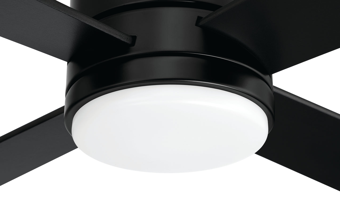 MCY60FB4 - McCoy 60" 4-blade ceiling fan with 2-wire HW wall control 60" 4 Blade Ceiling Fan with Light Kit - Flat Black